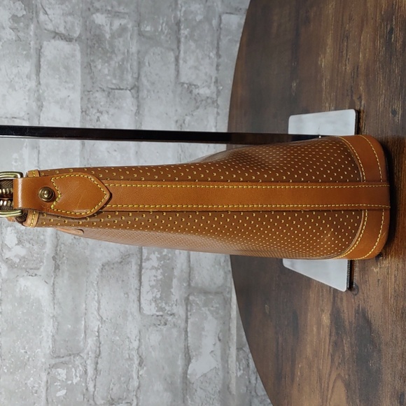 Vintage Dooney & Bourke Cabrio Perforated Leather Hobo Bag - Picture 7 of 14